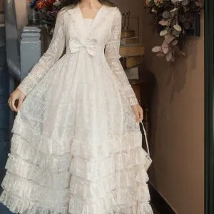 Shower of Lovely Snowflakes      Dress Mermaidcore Kawaii Academia Y2K Cottagecore Coquette Fairycore Dollette Princesscore
