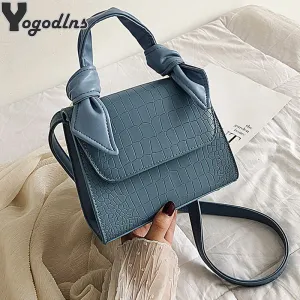 Small Square Bags for Women Hand Designer Luxury Brand PU Leather Shoulder Bag Work Lady Stone Pattern 2021 Purse
