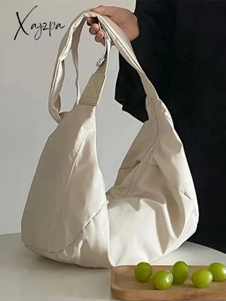 Solid Color Dumpling Shape Design Crossbody Bag