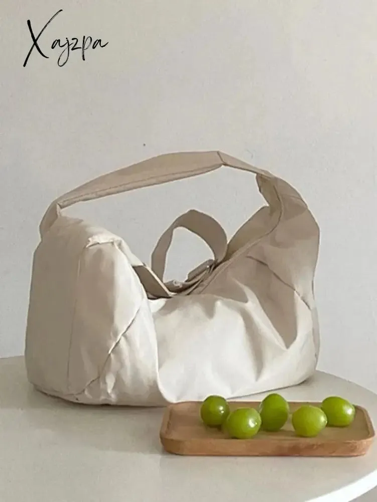 Solid Color Dumpling Shape Design Crossbody Bag