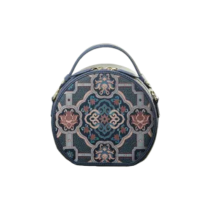 Song Brocade Silk Vintage Round Bag
