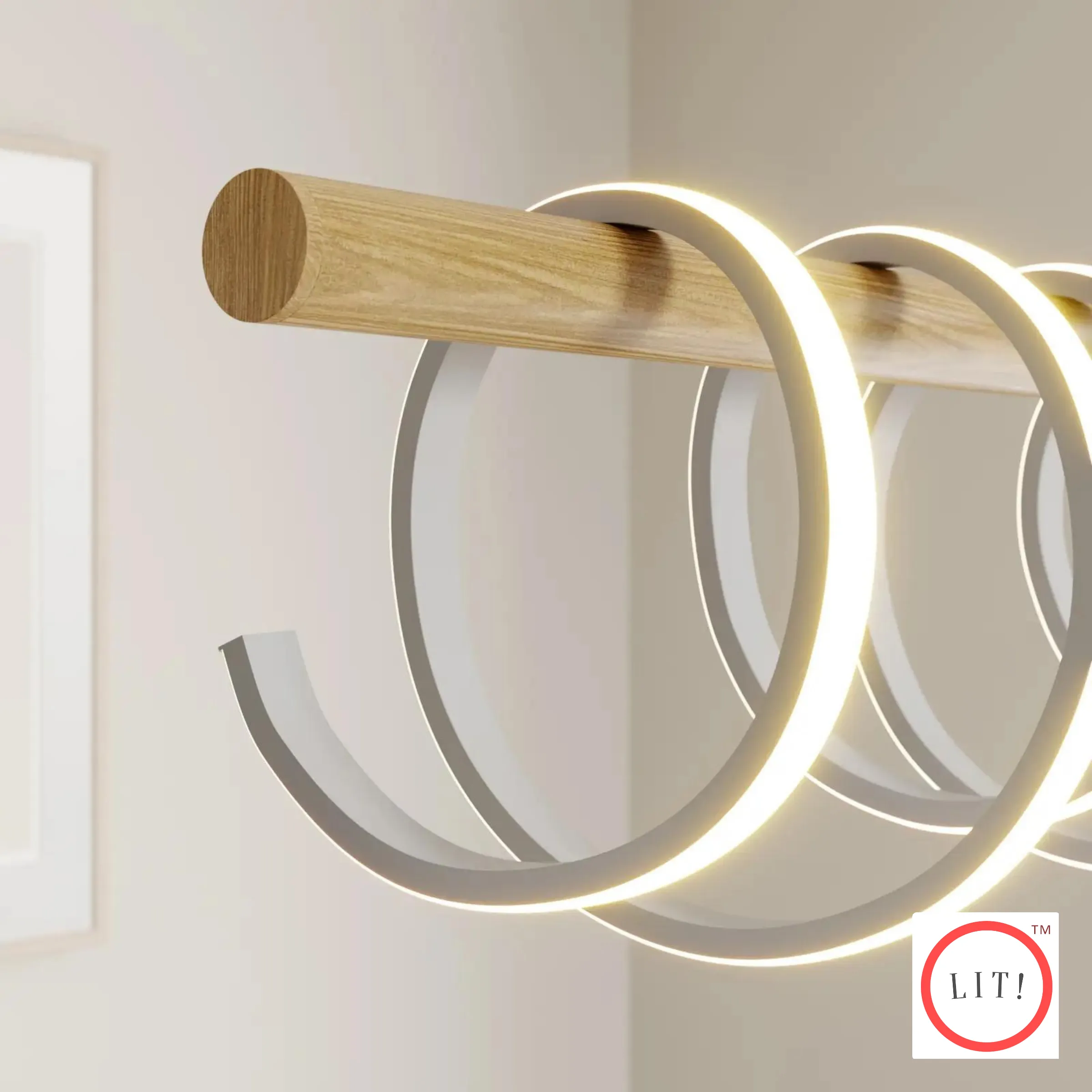 Spiral Shaped Pendant Light