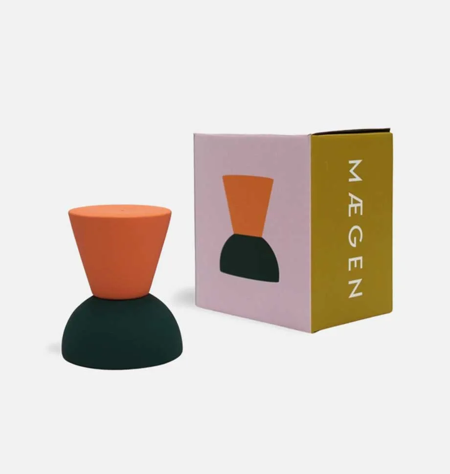 Stack Peach Candlestick Holder