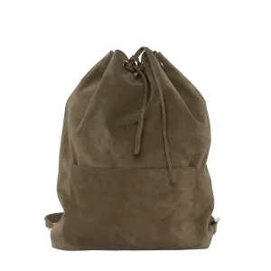 SUEDE BACKPACK BROWN