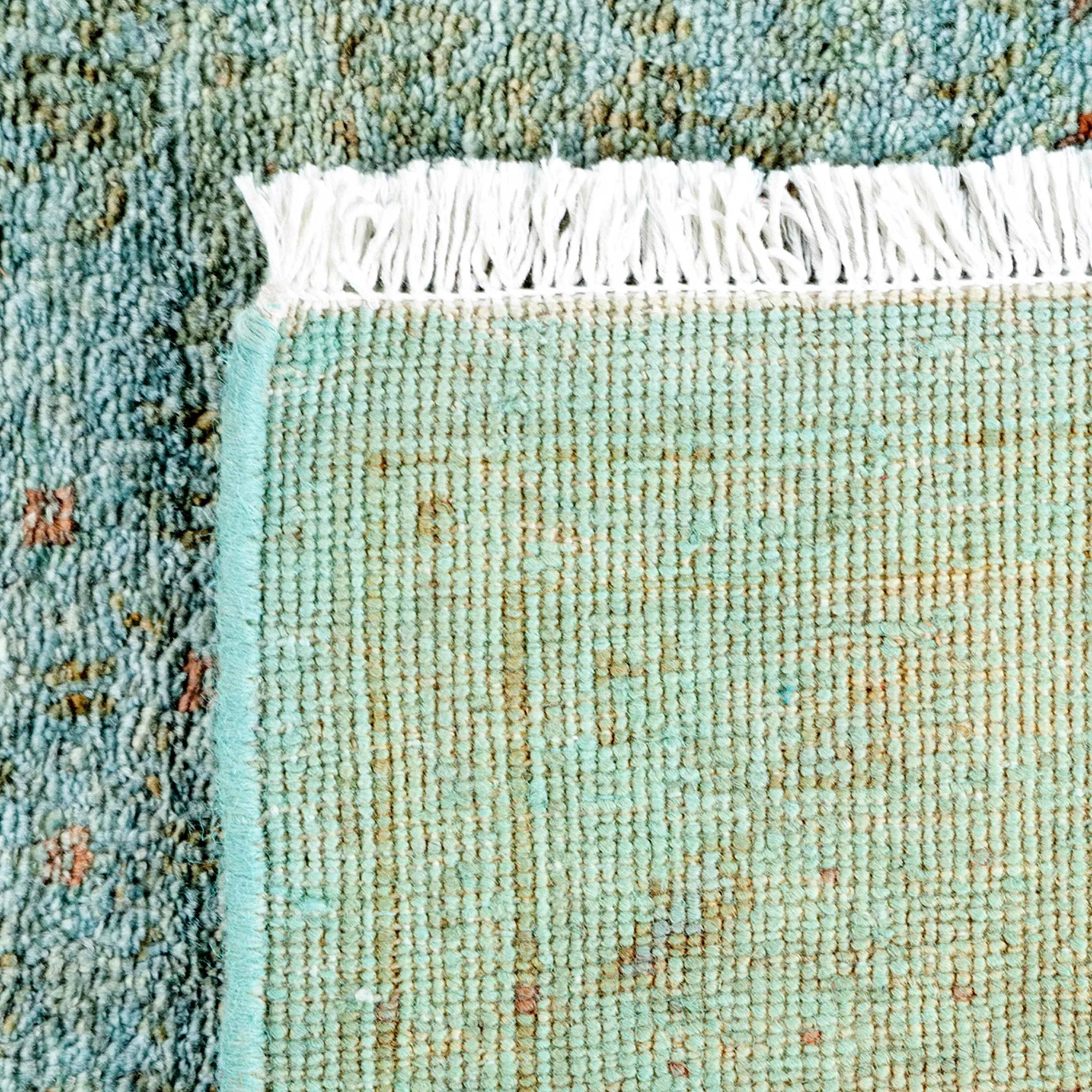 Teal Overdyed Transitional Rug - 3'10" x 6'1"