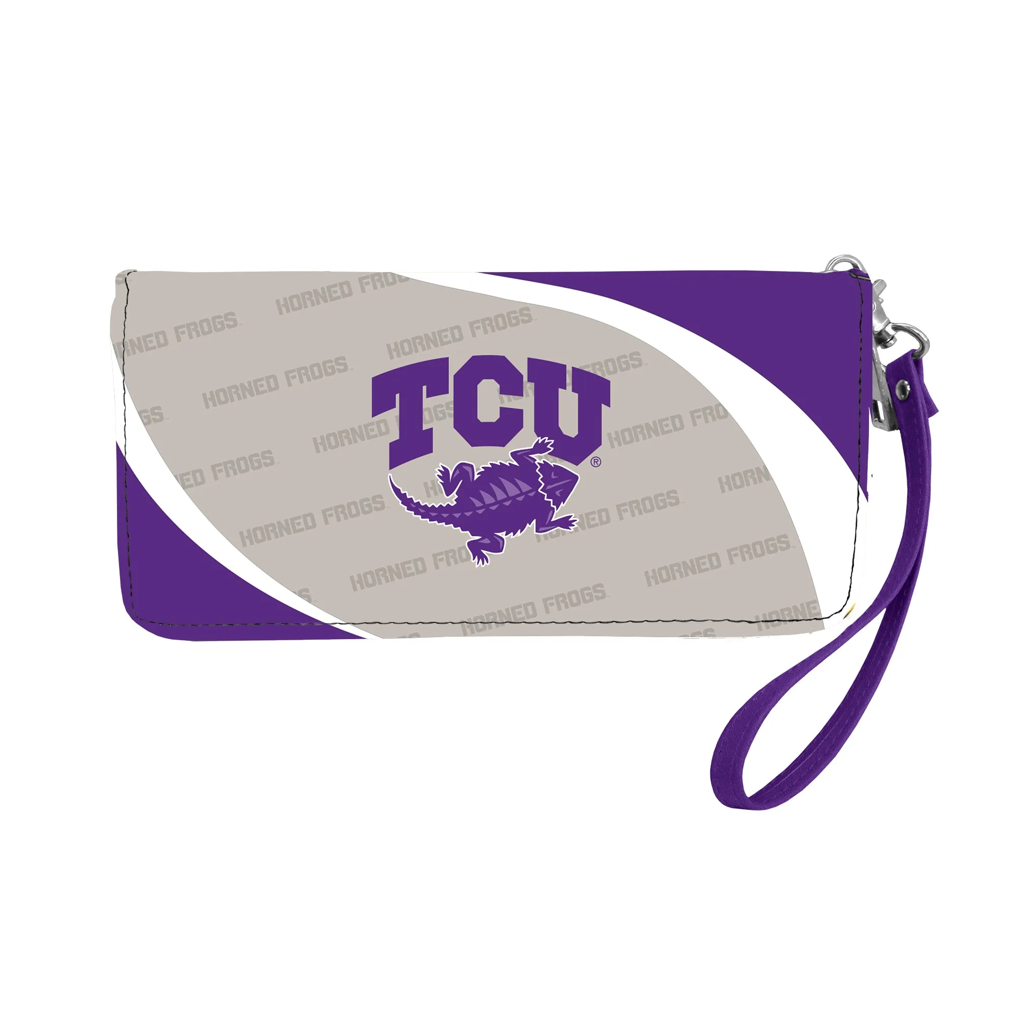 Texas Christian University Curve Zip Organizer Wallet