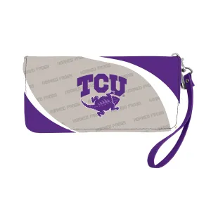Texas Christian University Curve Zip Organizer Wallet