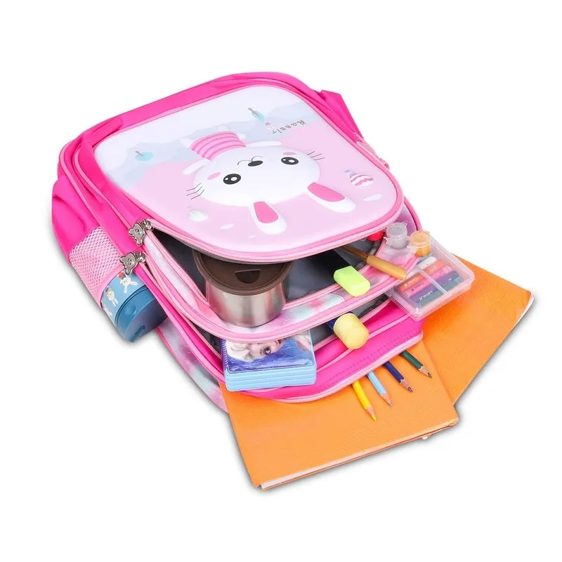 THE CLOWNFISH KidVenture Backpack - Durable, Lightweight with Organizer Pockets | 23 Litres | Navy Blue