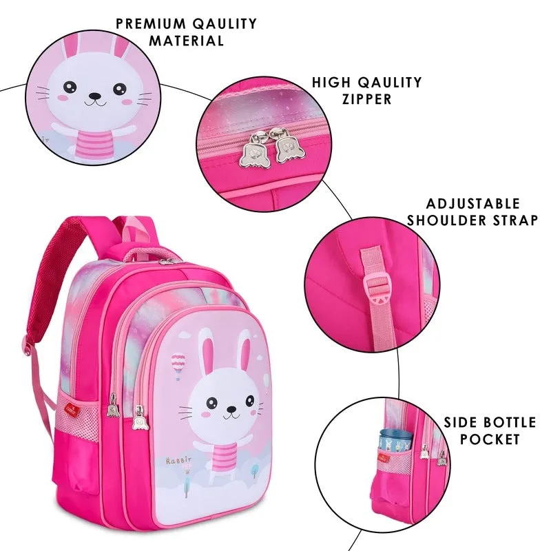 THE CLOWNFISH KidVenture Backpack - Durable, Lightweight with Organizer Pockets | 23 Litres | Navy Blue