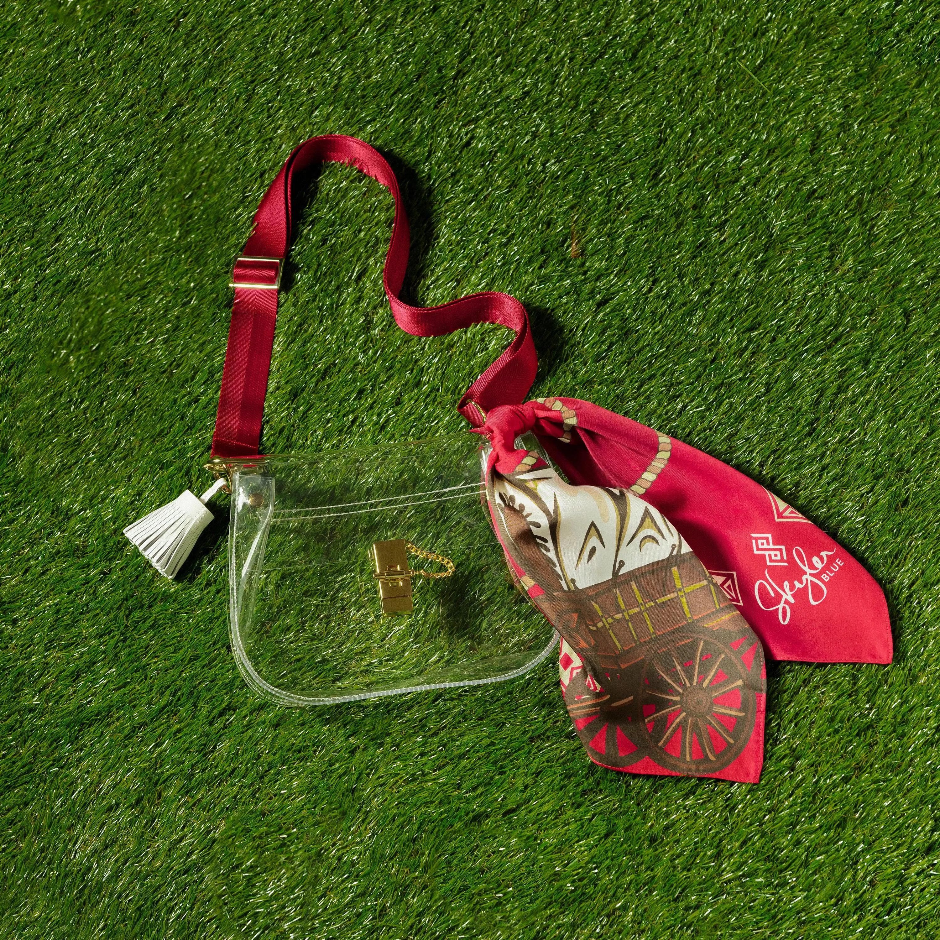 The Norman Clear Medium Saddle Bag