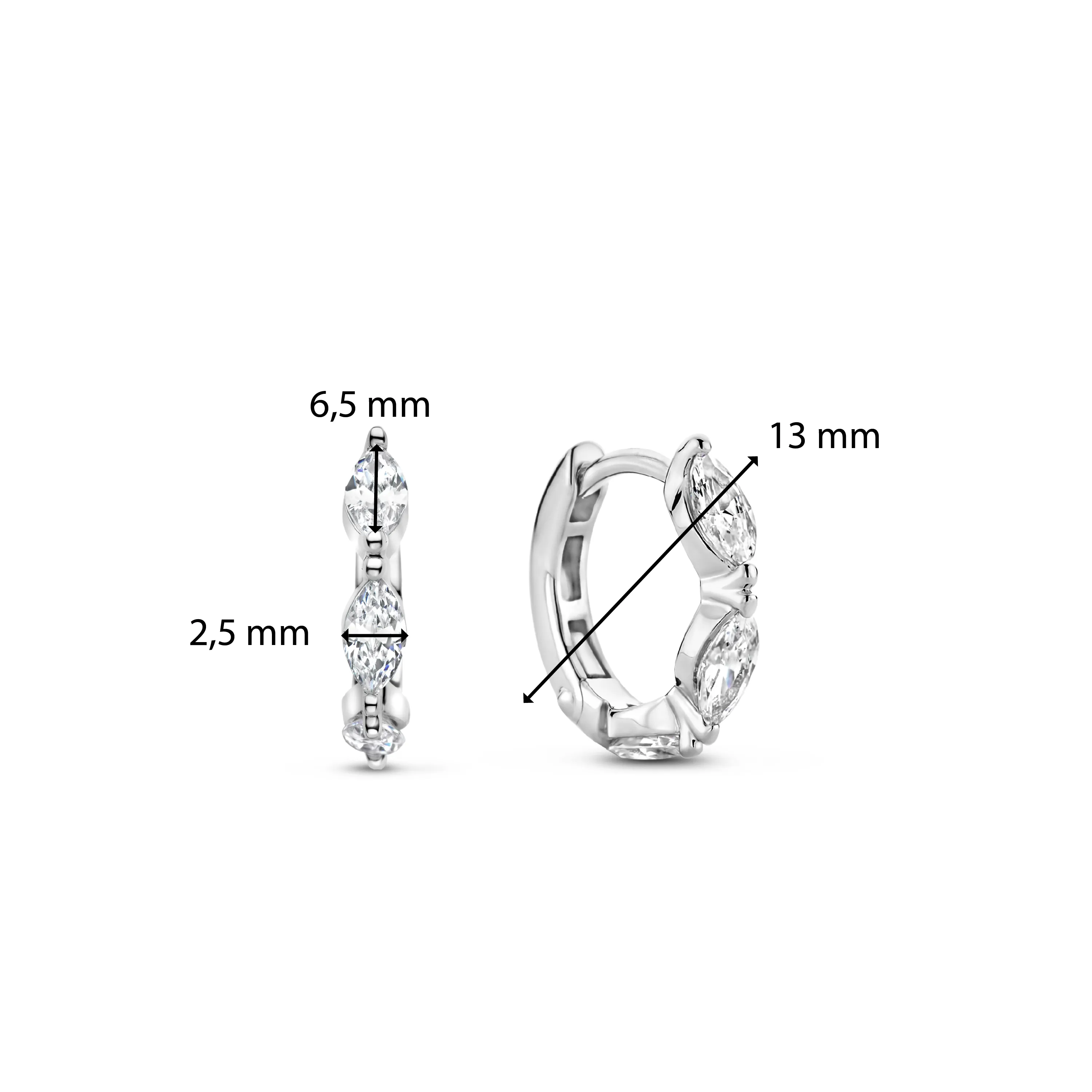 TI SENTO Huggie Hoops - 7927ZI
