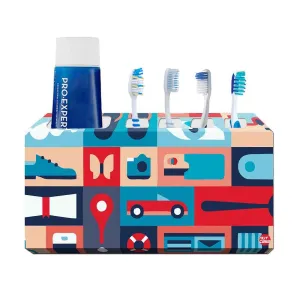Toothbrush Holder Wall Mounted -Retro Elements