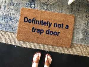 Trap Door Funny Custom Doormat