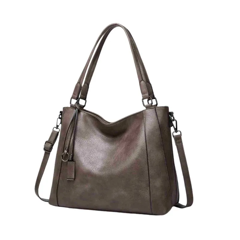 Trendy Faux Leather Shoulder Bag