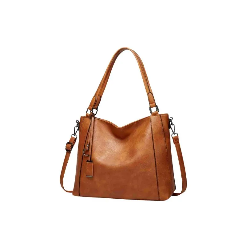 Trendy Faux Leather Shoulder Bag