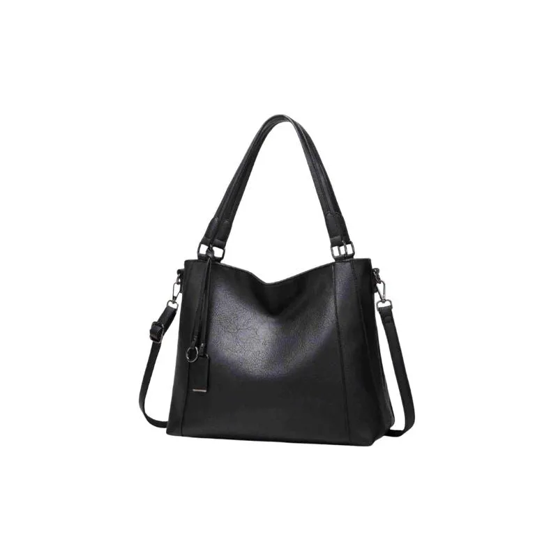 Trendy Faux Leather Shoulder Bag