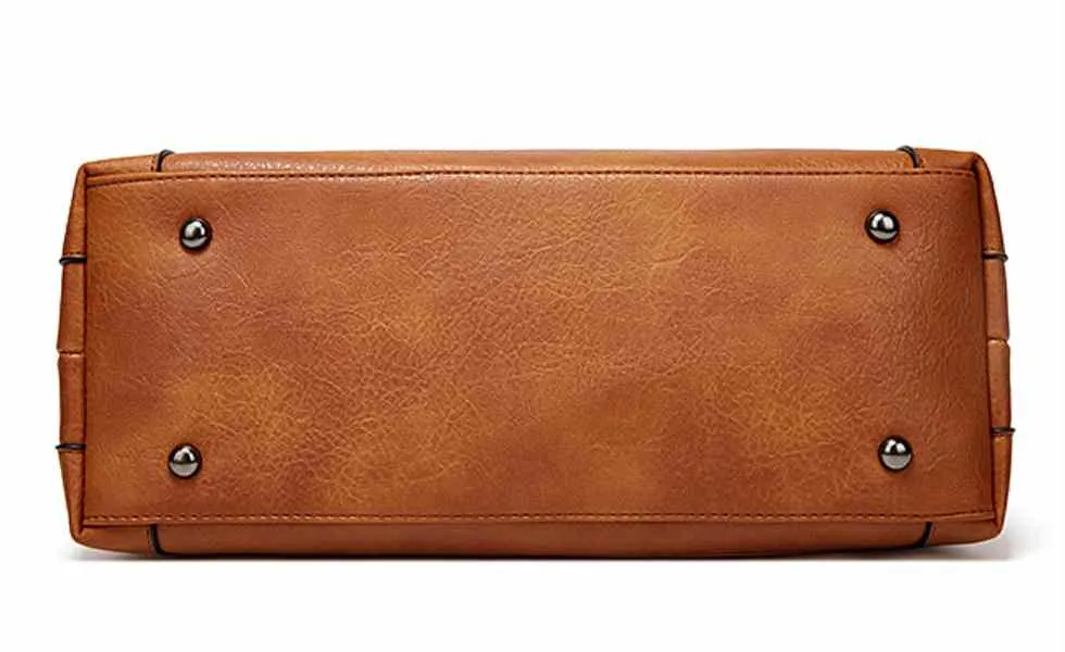 Trendy Faux Leather Shoulder Bag