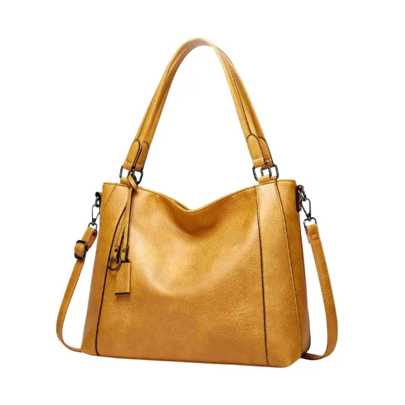 Trendy Faux Leather Shoulder Bag