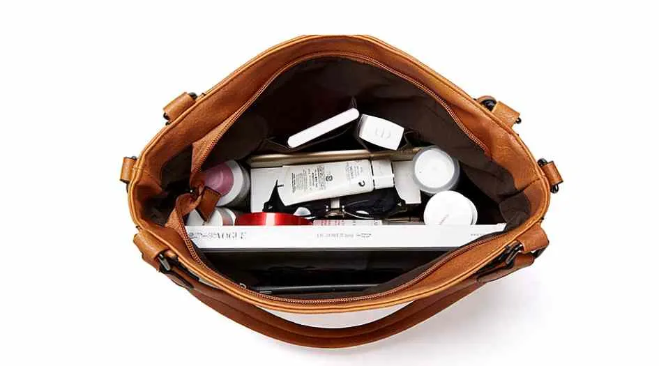 Trendy Faux Leather Shoulder Bag