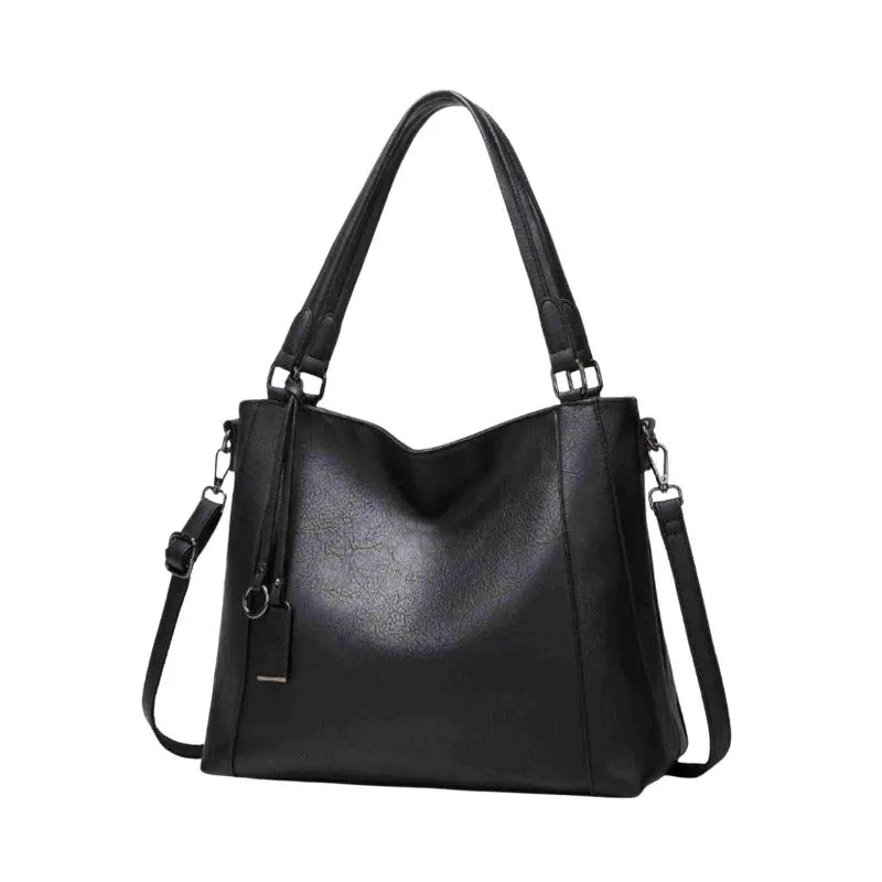 Trendy Faux Leather Shoulder Bag