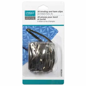 UNIQUE Binding & Hem Clips - 30pcs