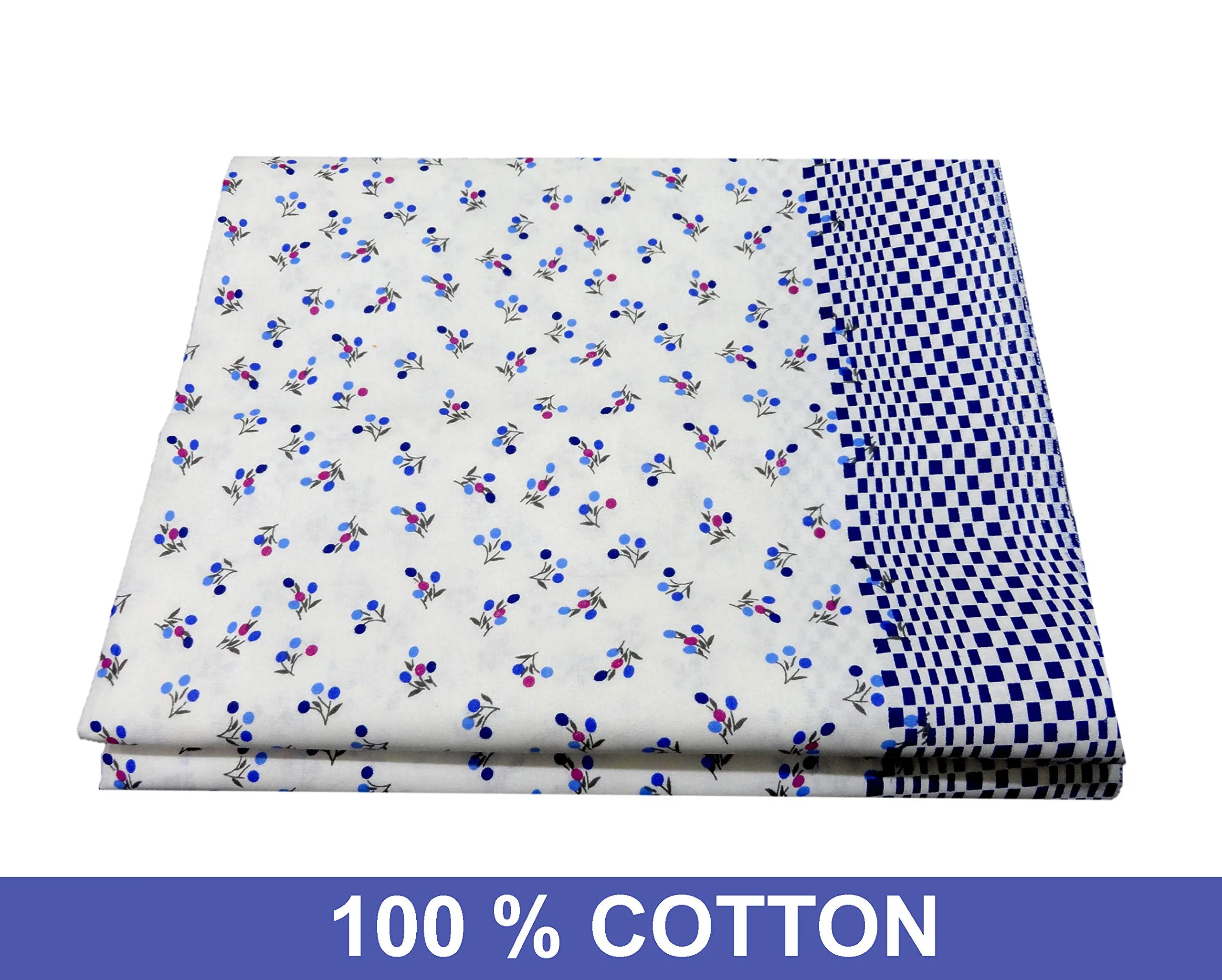 Unique Palette Cotton Combo of Top Bed Sheets: Pair of 2