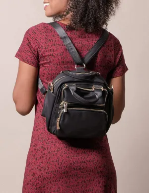 Vegan Leather 3-Way Convertible Bag