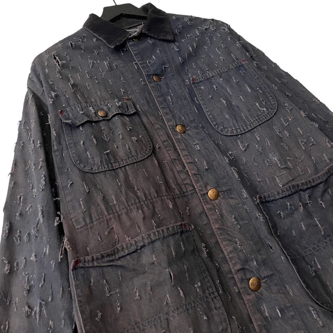 Vintage Sears Denim Chore Jacket (distressed) in Tradesman / Medium