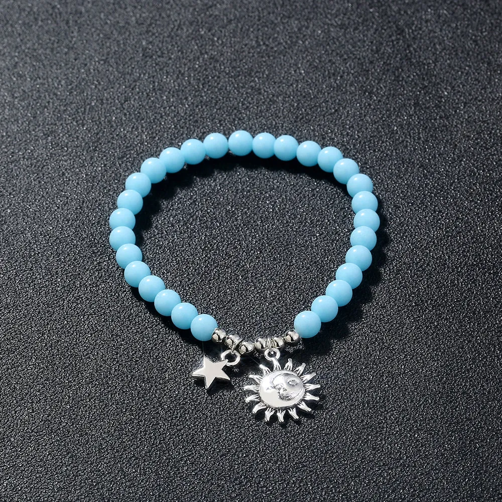 Vintage Stars Sun Luminous Beads Bracelet