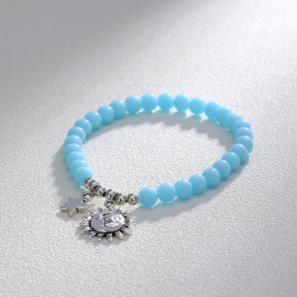 Vintage Stars Sun Luminous Beads Bracelet