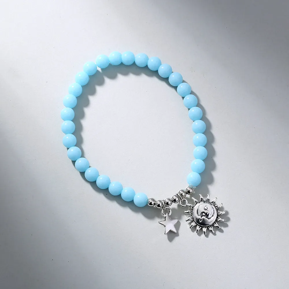 Vintage Stars Sun Luminous Beads Bracelet