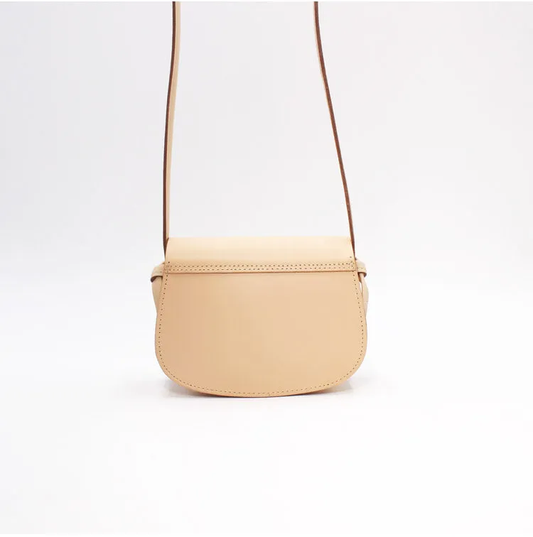 Vintage Womens Leather Saddle Crossbody bags Leather Shoulder Bag