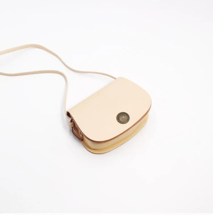 Vintage Womens Leather Saddle Crossbody bags Leather Shoulder Bag