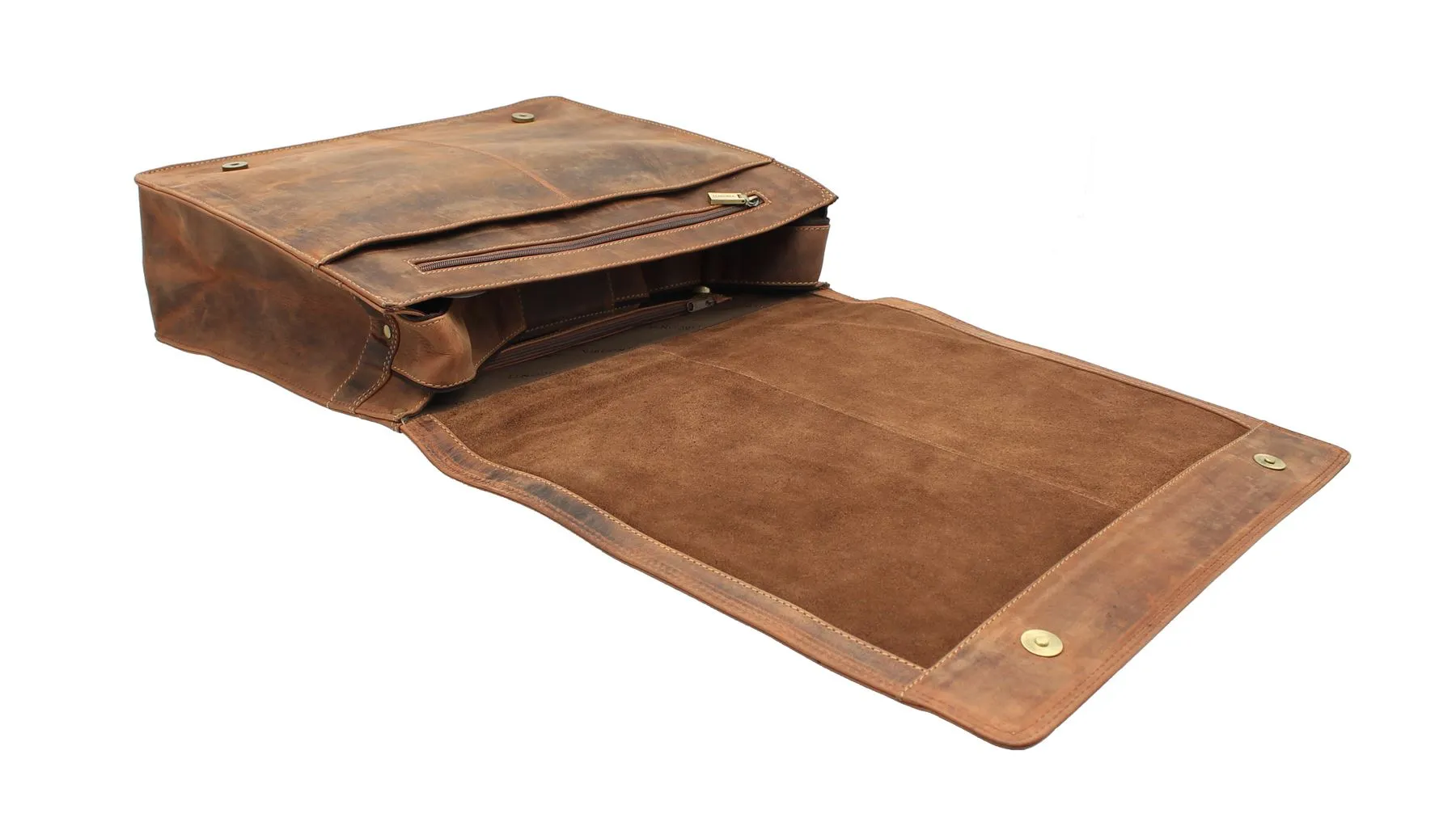 Visconti large oiled leather messenger/laptop bag 16054
