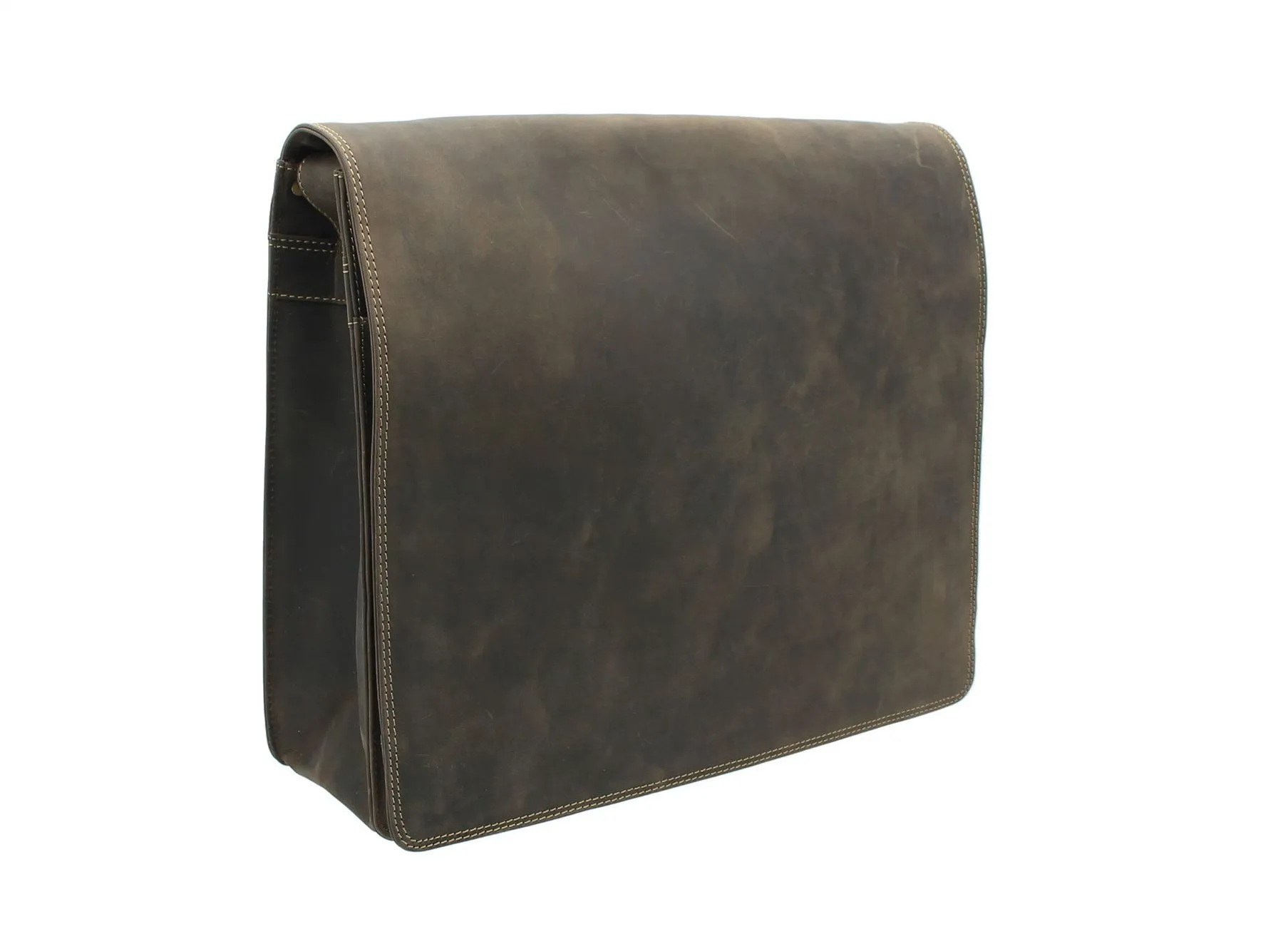 Visconti large oiled leather messenger/laptop bag 16054