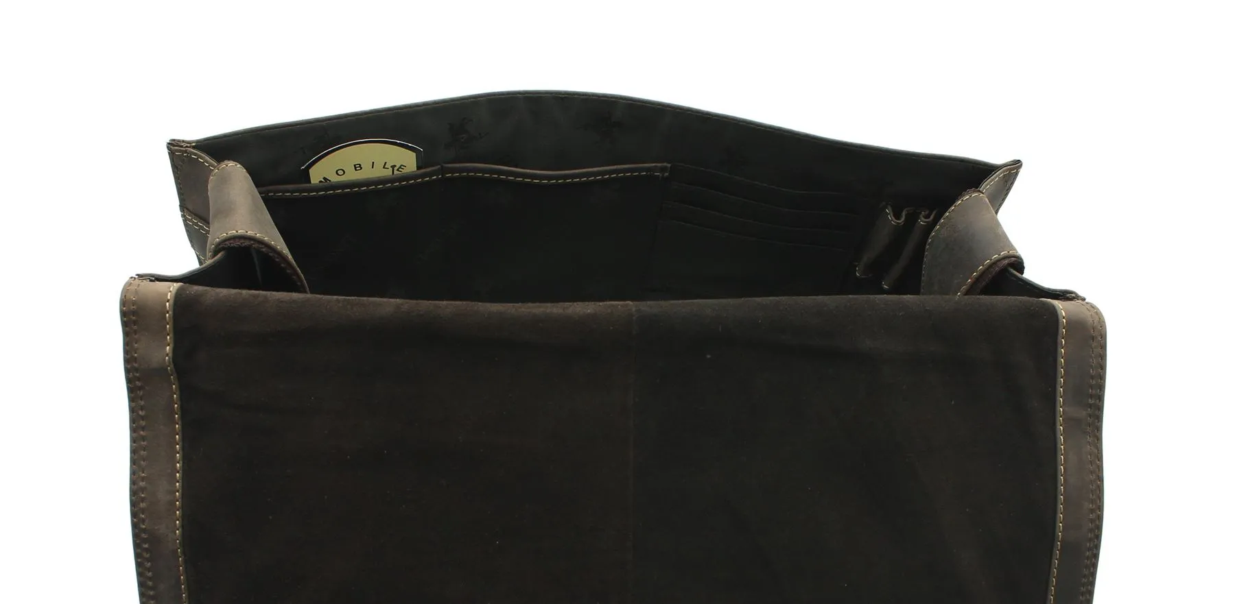 Visconti large oiled leather messenger/laptop bag 16054