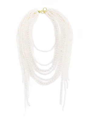 Waterfall Pearl Statement Necklace