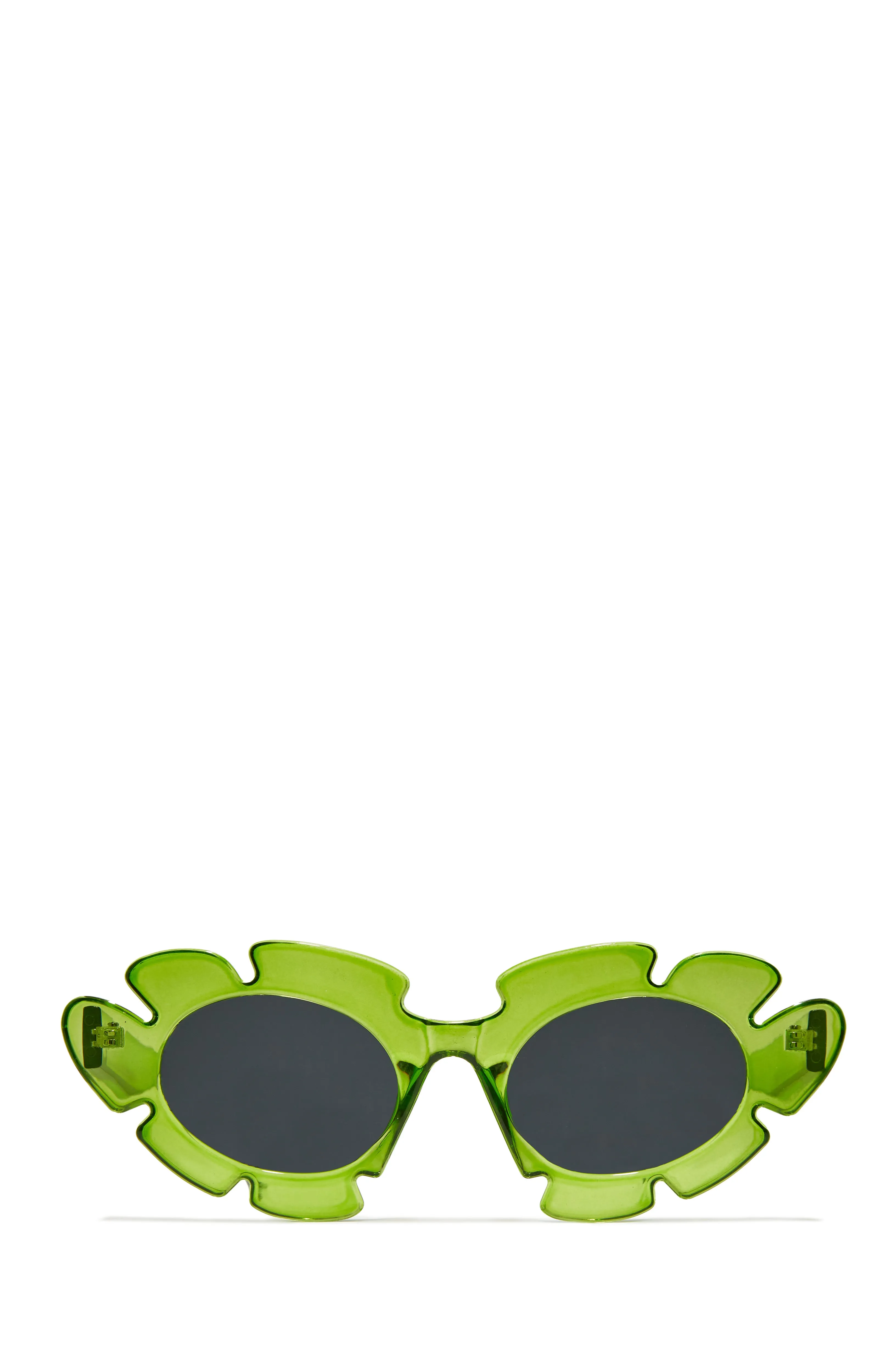 Weekend Flirt Unique Standout Frame Sunglasses - Tan