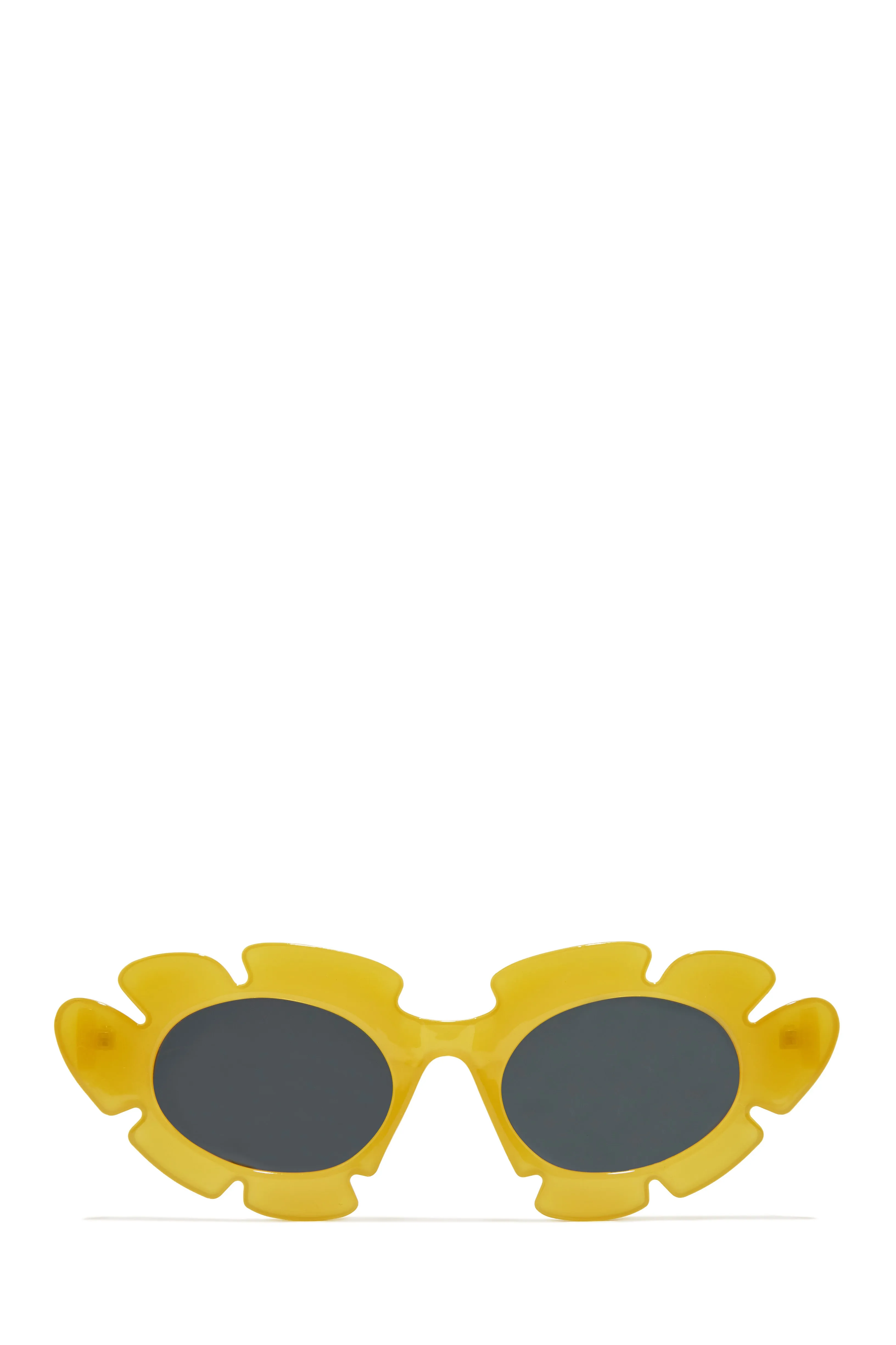 Weekend Flirt Unique Standout Frame Sunglasses - Tan