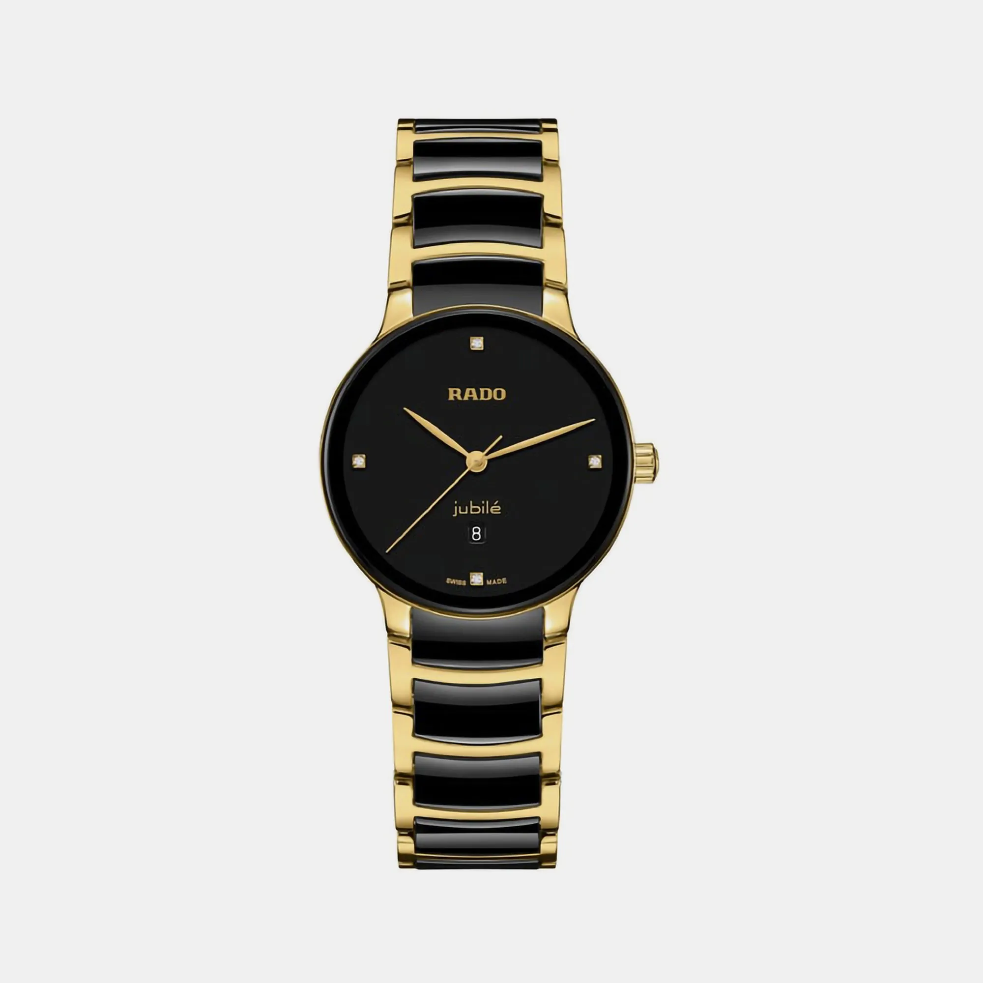 Women Black Chronograph Ceramic Watch R30025712