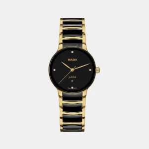 Women Black Chronograph Ceramic Watch R30025712