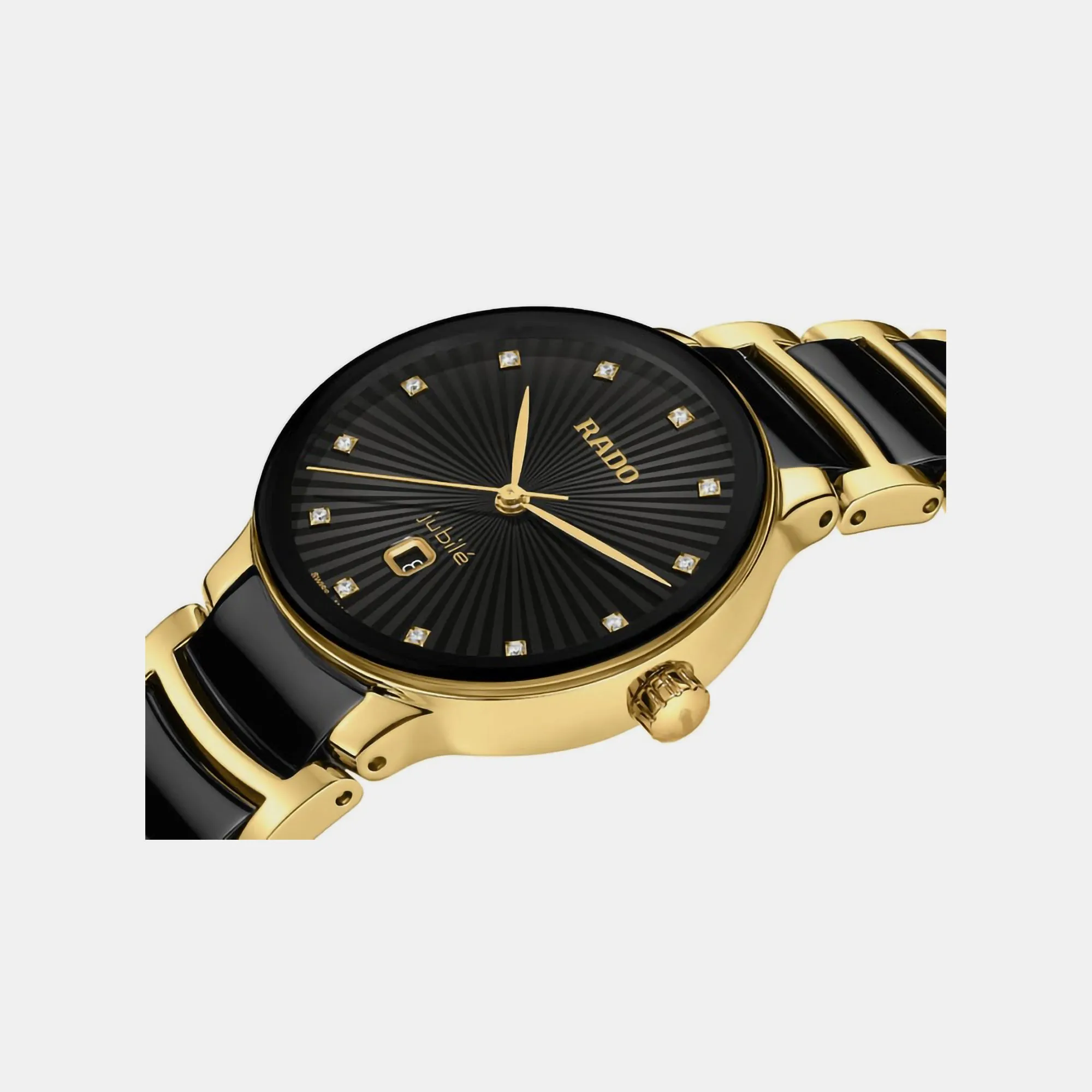 Women Black Chronograph Ceramic Watch R30025742