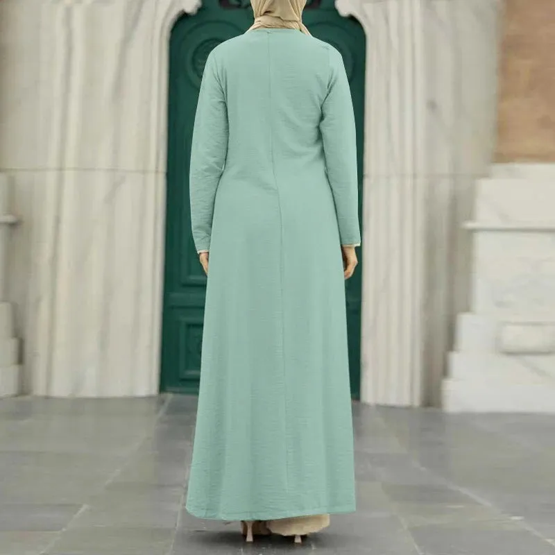 Women's Solid Color Elegant Slit Dress