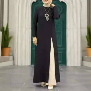 Women's Solid Color Elegant Slit Dress