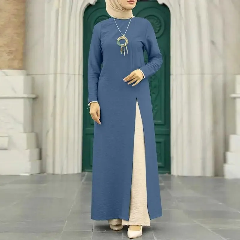 Women's Solid Color Elegant Slit Dress