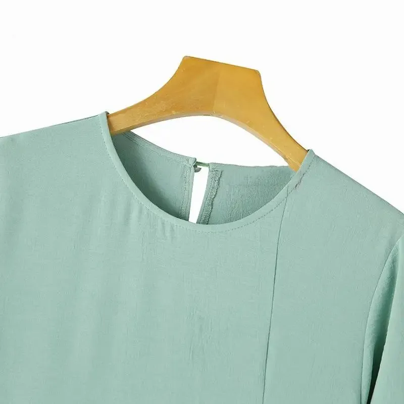 Women's Solid Color Elegant Slit Dress