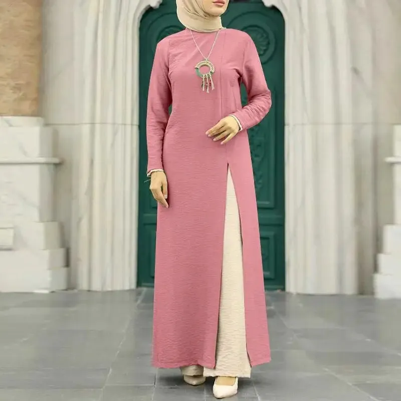 Women's Solid Color Elegant Slit Dress