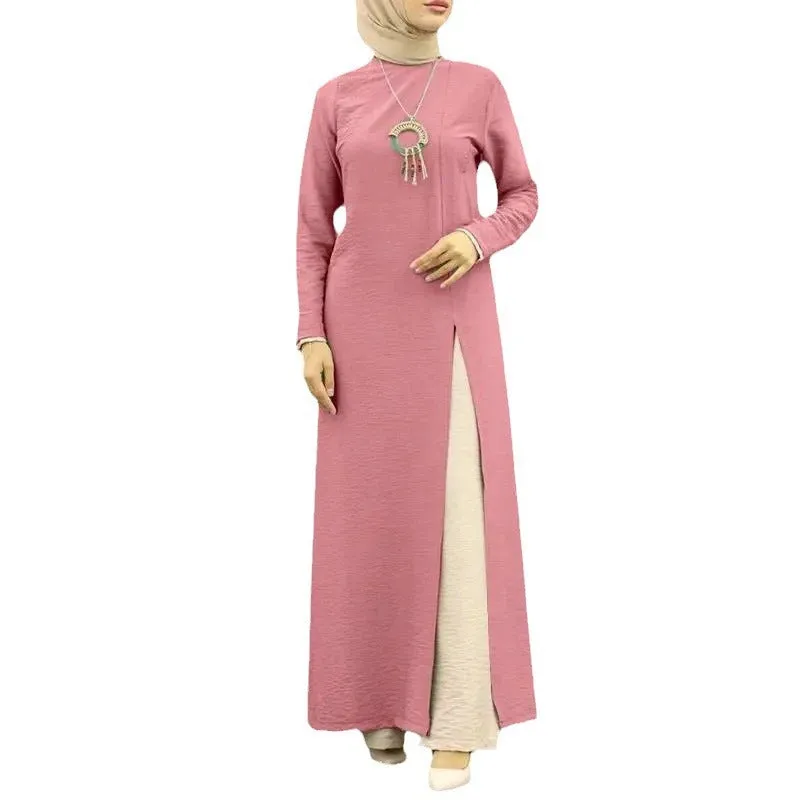 Women's Solid Color Elegant Slit Dress