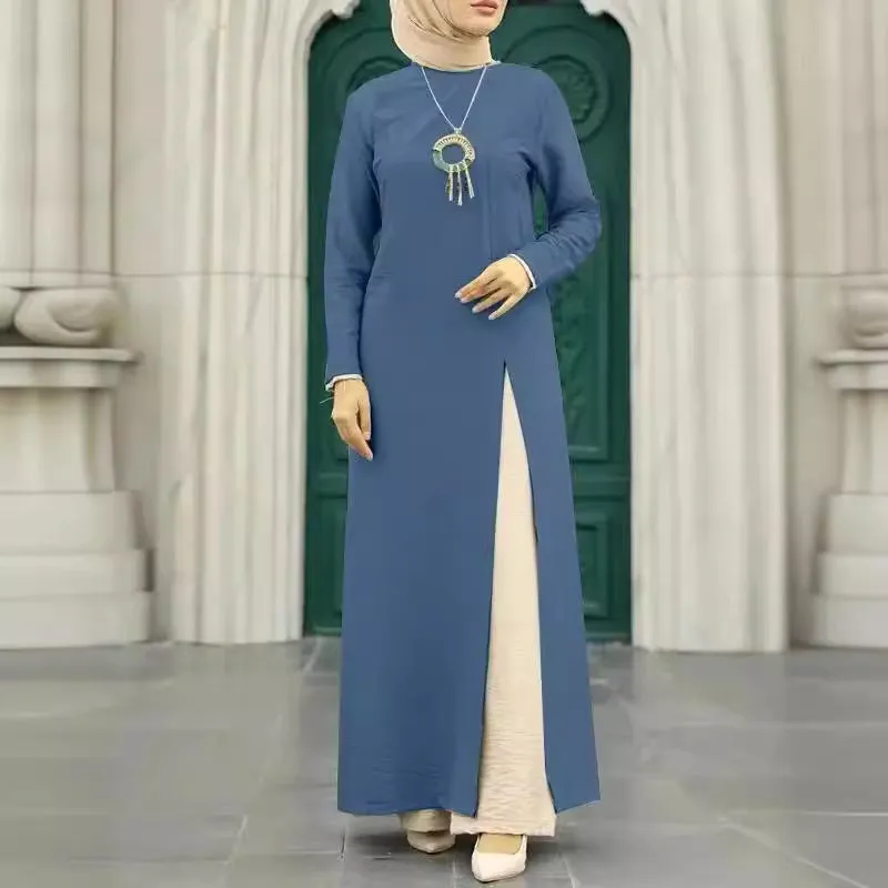 Women's Solid Color Elegant Slit Dress