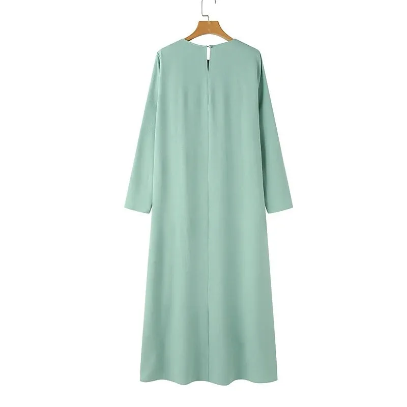 Women's Solid Color Elegant Slit Dress